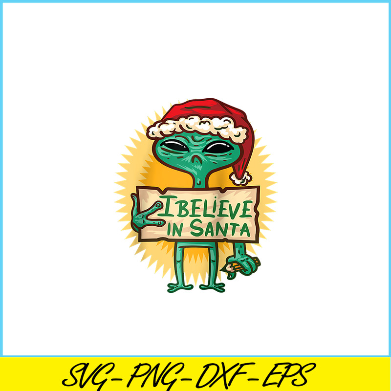 PNG14102373-Alien Santa Hat I Believe In Santa Ugly Christmas Xmas Raglan Baseball Tee Png.png
