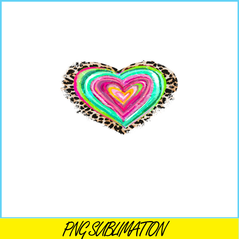 VLT21102385-Leopard Colorful Hearts PNG, Sweet Valentine PNG, Valentine Holidays PNG.png