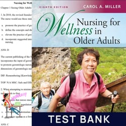 test bank for nursing for wellness in older adults miller 8th edition test bank