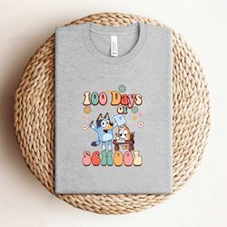 100 days of school bluey and bingo shirt