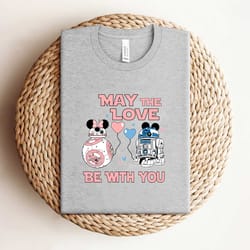 star wars r2d2 bb8 may the love be with you shirt
