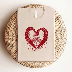 funny shrimps in love happy valentine shirt