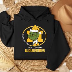 i hate people but i love my michigan wolverines shirt