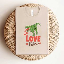love bites valentine dinosaur shirt
