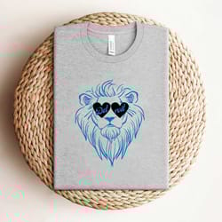 valentine detroit lions heart shaped eyeglasses shirt