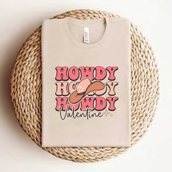 howdy valentine cowboys hat shirt