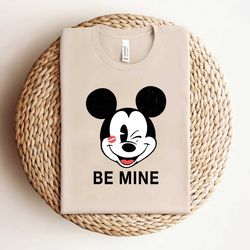 mickey mouse be mine cute valentine shirt