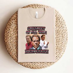 greatest of all time nick saban alabama coach shirt