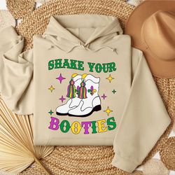 retro shake your booties mardi gras shirt