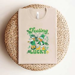 donald daisy feeling lucky patricks day shirt