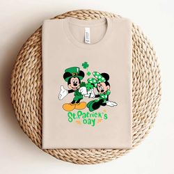 st patricks day disney mickey minnie mouse shirt