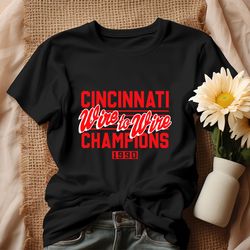 cincinnati wire to wire champions baseball shirt