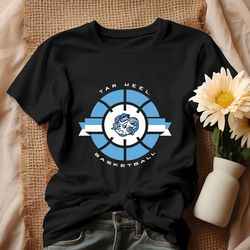 tar heels basketball classic circle ncaa shirt