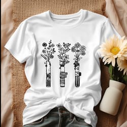 retro star wars floral lightsaber shirt