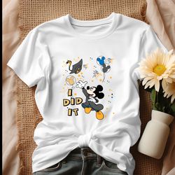 i did it disney graduation mickey shirt