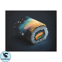 Sushi Galaxy Art Stretched Canvas