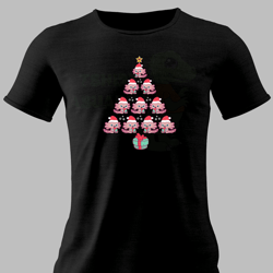 Axolotl Christmas Tree Shirt, Christmas Tree Made of Axolotls Tshirt, Funny Christmas Tee, Unisex Tshirt, Xmas Gifts