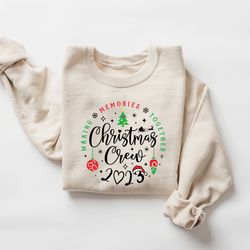 2023 family christmas matching sweatshirt, christmas holiday hoodie, santa hat christmas party outfit, funny christmas w