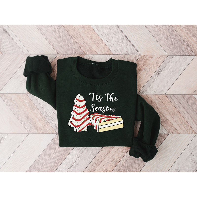 Christmas Cake Shirt,Christmas Tree Shirt, Tis The Season Christmas Shirt,Christmas Party Tee, Christmas Gift, Holiday Tee, Women Christmas.jpg
