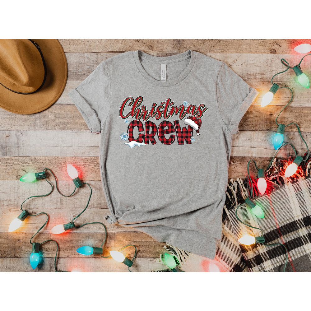 Christmas Crew Santa Shirt, Christmas Leopard Shirt, Christmas Light Shirt, Christmas Crew Family Matching Shirts, Merry Christmas T-Shirt,.jpg