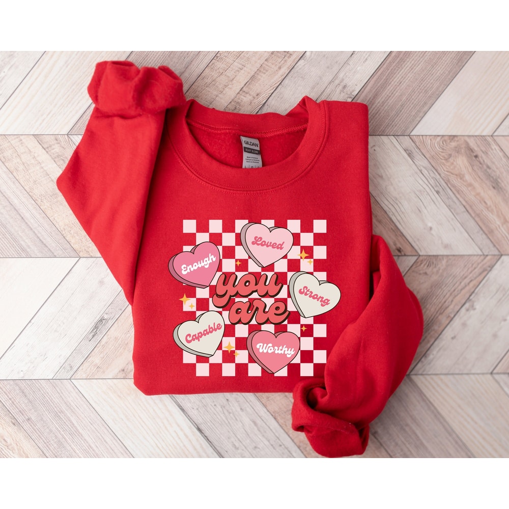 Cute Valentines Sweatshirt, Be Mine Sweatshirt, Valentines Day, Conversation Hearts Shirt, I Love You Shirt, Heart Candy Shirt, Couple Shirt.jpg