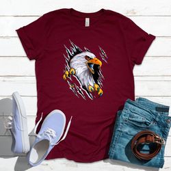 eagle shirt school spirit team eagle claw marks tear torn ripped school mascot shirt school sports go eagles shirt paren