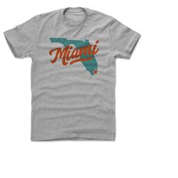 miami men's cotton t-shirt - florida lifestyle miami florida map