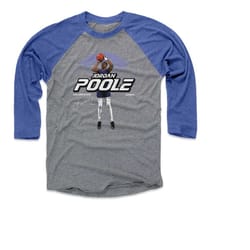 jordan poole men's baseball t-shirt - golden state basketball jordan poole golden state skyline wht