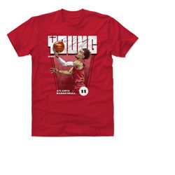 trae young men's cotton t-shirt - atlanta basketball trae young premiere wht