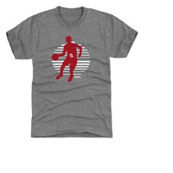 trae young men's premium t-shirt - atlanta basketball trae young silhouette lines wht