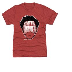 scottie barnes men's premium t-shirt - toronto basketball scottie barnes player silhouette wht