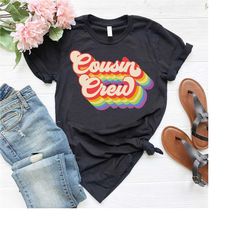 retro cousin shirt,matching cousin shirt,cousin crew tshirt,family cousin gifts,cousin squad shirt,cousin birthday tshir