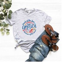 cute america tshirt,america land of the free because of the brave shirt,memorial day shirt,freedom day shirt,free americ