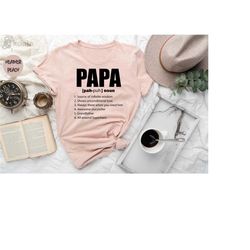 papa definition shirt, grandpa shirt, fathers day gift, papa shirt, gift for dad, father gift, shirt for papa, grandpa g