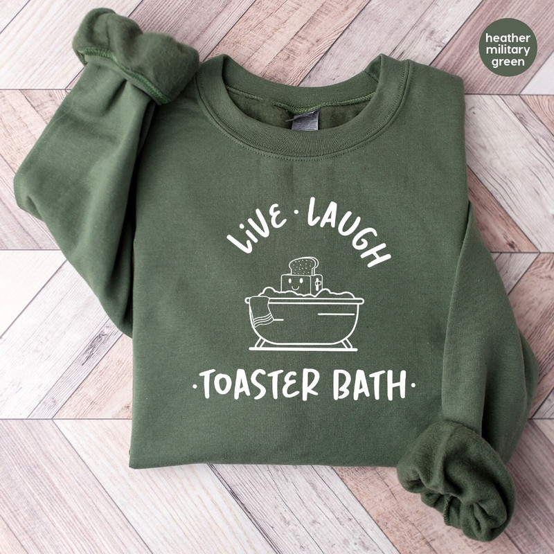 Dark Humor Sweatshirt, Funny Long Sleeve T-Shirts, Gift for Her, Sarcastic Girls Outfit, Toaster Bath Hoodies and Sweaters, Humorous Outfit.jpg