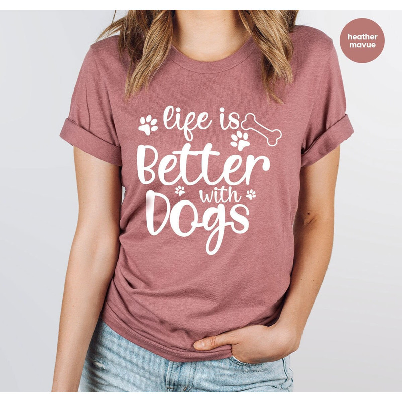 Dog Memorial Gifts, Bereavement Graphic Tees, Pet Loss Clothes, Dog Owner T-Shirt, Gifts for Dog Mama,Women VNeck Shirts, Dog Mom Shirts.jpg