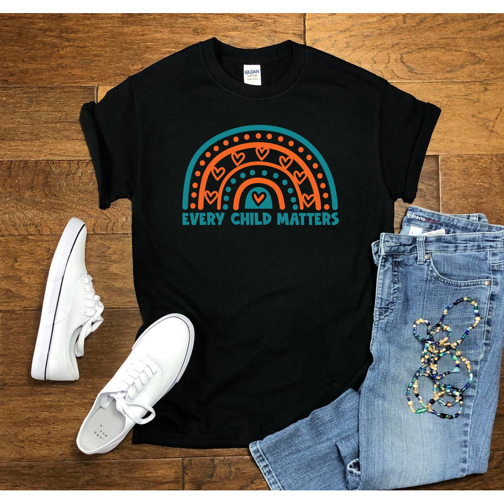 Rainbow every child matters shirt, Orange day shirt, Orange shirt, Child matter shirt, Canada day shirt.jpg