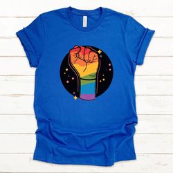 rainbow fist shirt, gay fist pride hand tshirt, pride symbol shirt, gay pride shirt, lgbt shirt, lgbtq shirt, lgbt fist