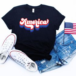retro america shirt, america shirt, patriotic shirt, memorial day shirt, fourth of july tshirt, usa shirt, retro 4th of