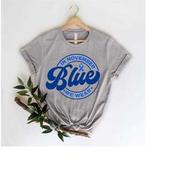 diabetes awareness shirt,in november we wear blue shirt,diabetes gift,blue ribbon tee,diabetes support,gift for diabetic