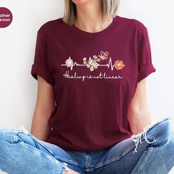 minimalist therapy shirt, inspirational tshirt, mental health tshirt, aesthetic vneck tshirts, gifts for her, motivation
