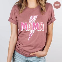 mom shirt, mothers day gift, mothers day shirt, mama tshirt, leopard print graphic tees, mother gift, mommy vneck shirt,