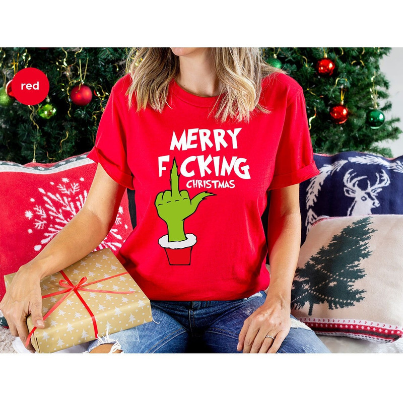 Sarcastic Christmas Grinch Shirt, Merry Christmas Sweatshirt, Funny Grinch T Shirts, Sarcastic Holiday Tees, Womens Clothing, Xmas Outfits.jpg