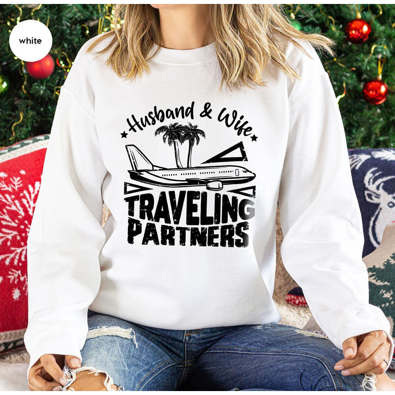 Travel Long Sleeve T-Shirt, Matching Couples Sweatshirt, Vacation Tee, Family Trip Gift, Holiday Gifts, Husband Wife Hoodies and Sweaters.jpg