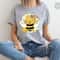 Bee Shirt, Gift for Her, Women Outfit, Happy Shirt, Gift for Friend, Bee Gifts, Botanical Shirt, Cute Bee T-Shirt, Floral Graphic Tees.jpg