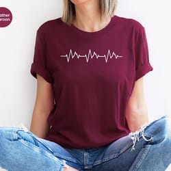 cardiac nurse shirts, doctor tshirt, medical student outfit, heart vneck shirt, graphic tees for women, cardiology shirt