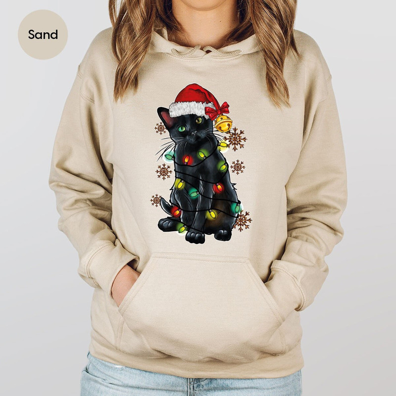 Cute Christmas Cat Hoodies, Christmas Gifts, Cat Mom Clothing, Holiday Crewneck Sweatshirt, Cat Dad Sweaters, Cat Owners Gift.jpg