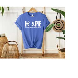hope diabetes awareness, diabetes awareness, diabetes shirt, awareness ribbon, type 1 diabetes, diabetic shirt, type 2 d