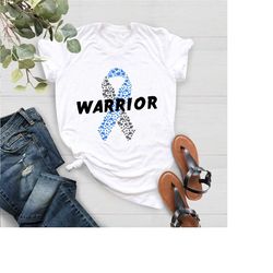 diabetes warrior shirt,support diabetes,gift for diabetic,blue ribbon shirt,diabetes awareness shirt,diabetes ribbon tee