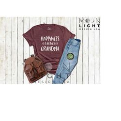 grandma gift shirt,grammy shirt,happiness is being a grandma shirt,new grandma shirt,pregnancy announcement,grandma birt